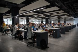 people at work